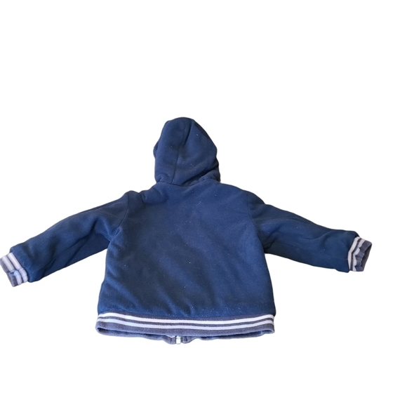 Roots blue  gray boys reversible winter coat - Picture 3 of 10